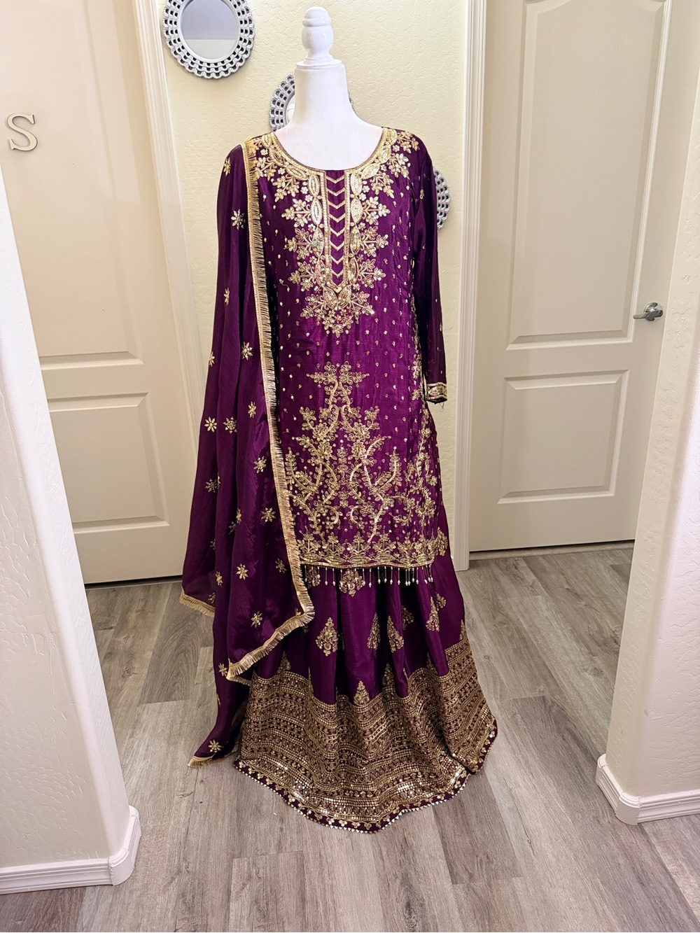 Lehenga with long top